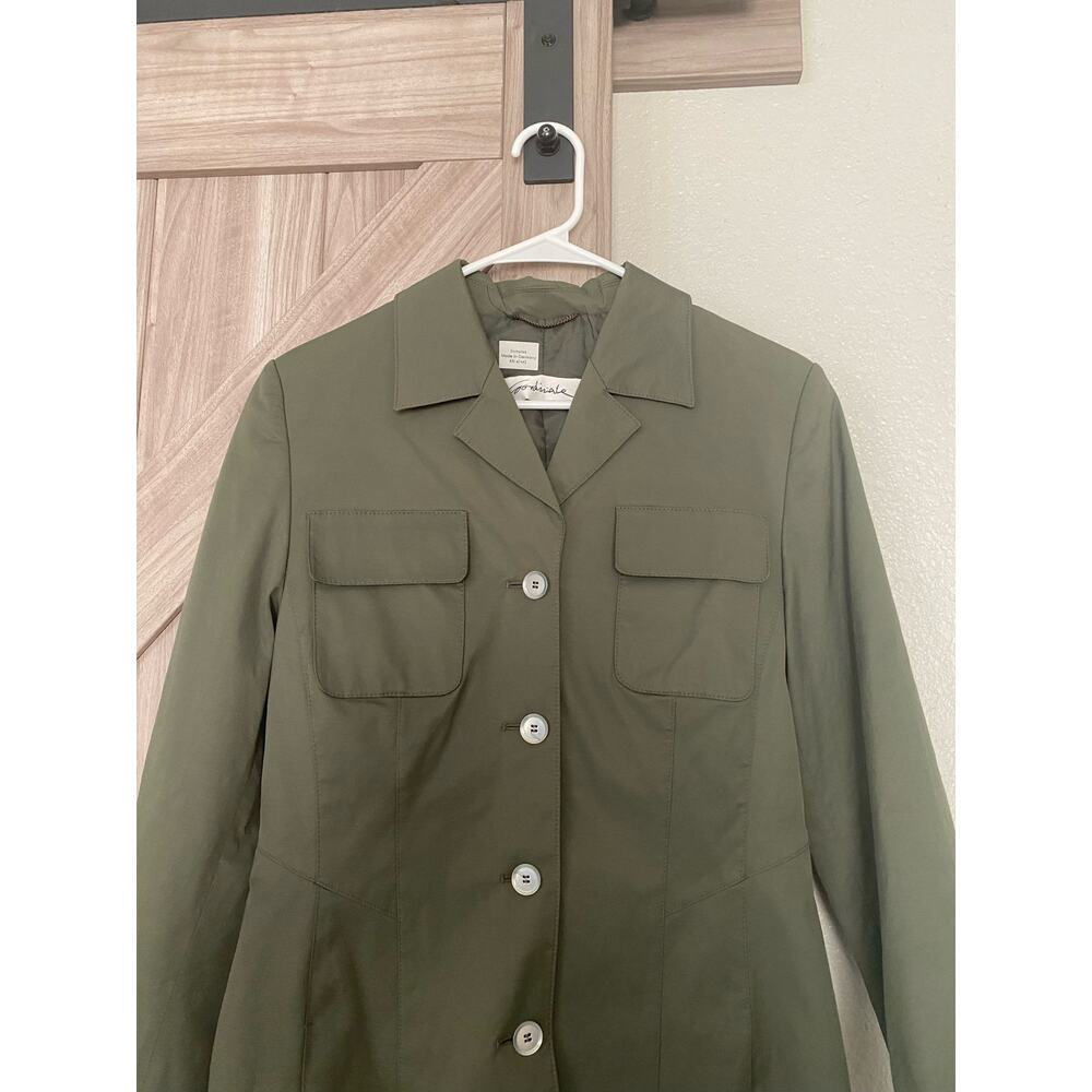 Coordinates Olive Button Front Jacket Med - image 2
